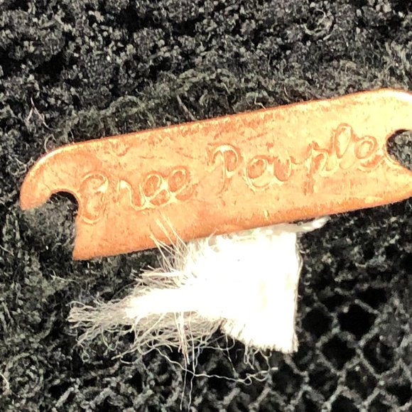 Free People Lace Witchy Wimsigoth Fairy Grunge Open Back Dress Dark Romantic - Picture 15 of 15